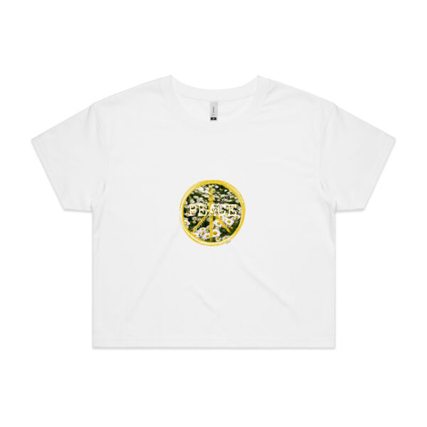 Peace - AS Colour Crop Tee Thumbnail